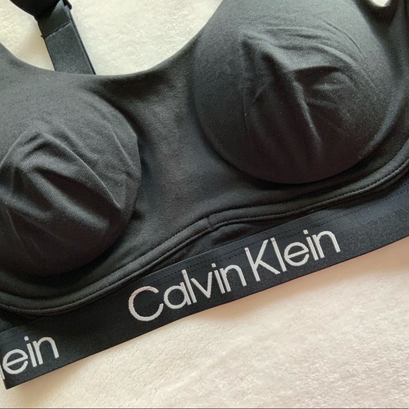 CALVIN KLEIN Unlined Cotton Blend Bralette - Picture 7 of 14